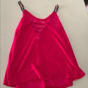 hot pink tank top
